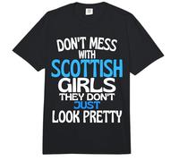 Dont Mess with Pretty Scottish Girls Funny Scotland Cita Comfort Colors Adult Heavyweight T-Shirt