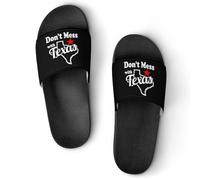 Don't Mess With Texas - Pantuflas de casa para hombre, sandalias de baño para ducha, Estilo:, 38 EU