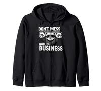 Don't Mess with The Business Funny Ferret Group Pun Sudadera con Capucha