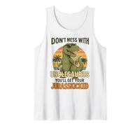 Don't Mess with Unclesaurus You'Ll Get Your Jurasskicked Camiseta sin Mangas
