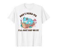 Don't Mind Me I'Ll Just Hop On por Cute Frog Nature Design Camiseta