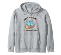 Don't Mind Me I'Ll Just Hop On por Cute Frog Nature Design Sudadera con Capucha