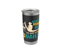 Don't Mind Me I'm Just Doing My Nails Gimnasia Contortion Vaso térmico de acero inoxidable de doble pared