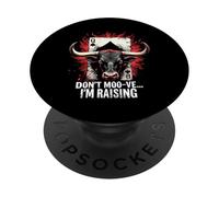 Don't Moo-ve... I'm Raising Poker PopSockets PopGrip Adhesivo