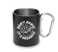 Don't Panic It's Organic Weed Joint Marihuana - Mosquetón de metal con asa para acampar