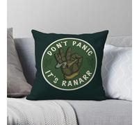 Don't Panic It's Ranarr - Funda de almohada cuadrada de poliéster y lino, terciopelo, con cremallera, decorativa, para el hogar, 45 x 45 pulgadas