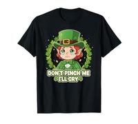 Don't Pinch Me I'Ll Cry Leprechaun Green Shamrock Clover Camiseta