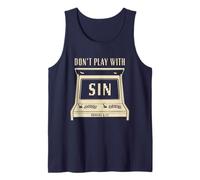 Don't Play with Sin - Retro Arcade Game Christian Gospel Camiseta sin Mangas