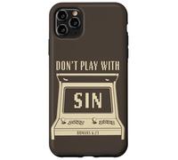 Don't Play with Sin - Retro Arcade Game Christian Gospel Carcasa para iPhone 11 Pro MAX