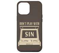 Don't Play with Sin - Retro Arcade Game Christian Gospel Carcasa para iPhone 12 Pro MAX