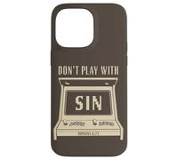 Don't Play with Sin - Retro Arcade Game Christian Gospel Carcasa para iPhone 14 Pro MAX