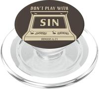 Don't Play with Sin - Retro Arcade Game Christian Gospel PopSockets PopGrip para MagSafe