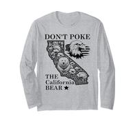 Don't Poke Bear California Republic State Park US Democracy Manga Larga