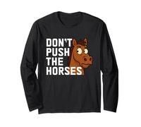 Don't Push The Horses Funny Boxing Humor Citas Traductor Manga Larga