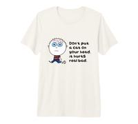 Don't Put A Cat On Your Head Funny Camiseta Premium