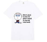 Don't Put A Cat On Your Head Funny Comfort Colors Adult Heavyweight T-Shirt
