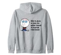 Don't Put A Cat On Your Head Funny Sudadera con Capucha