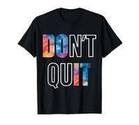 Don't Quit Do It - Inspiración Motivacional Positividad Camiseta gráfica económica, Hombre, Negro, XL