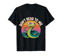 Don't Read To Me Antisocial Perezoso Anti-Libro - Camiseta