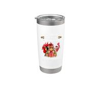 Don't Ruffle My Feathers I Will Put You Chickens Funny Vaso térmico de acero inoxidable de doble pared