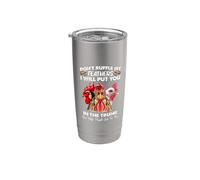 Don't Ruffle My Feathers I Will Put You Chickens Funny Vaso térmico de acero inoxidable de doble pared