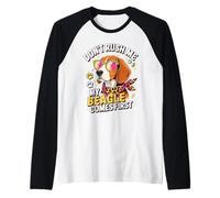 Don't Rush Me My Beagle Comes First Dog Lover Camiseta Manga Raglan