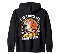 Don't Rush Me My Beagle Comes First Dog Lover Sudadera con Capucha