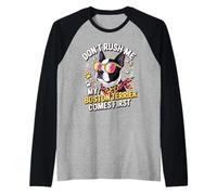 Don't Rush Me My Boston Terrier Comes First Quote Camiseta Manga Raglan