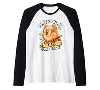 Don't Rush Me My Pomeranian Comes First Dog Lover Camiseta Manga Raglan