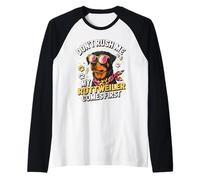 Don't Rush Me My Rottweiler Comes First Camiseta Manga Raglan