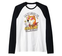 Don't Rush Me My Shiba Inu Comes First Camiseta Manga Raglan