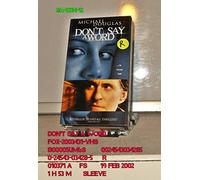 Don't Say a Word [USA] [VHS]