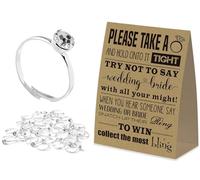 Don't Say Bridal Games, Put A Ring On It Juegos de despedida de soltera, 50 anillos de metal, decoraciones de despedida de soltera, juegos de despedida de soltera, suministros de despedida de