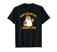 Don't Scare Me I Might Pee Cute Ghost Funny Halloween Camiseta