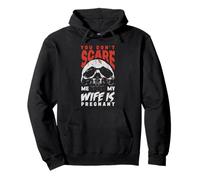 Dont Scare My Wife Is Embarazada Halloween Hombres Embarazo Papá Sudadera con Capucha