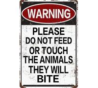 Dont Share Lunch Teeth Notice Metal Sign 12x8 Inch