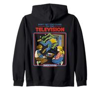 Don't Sit Too Close Monsters Retro Vintage Funny Adult Humor Sudadera con Capucha