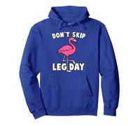 Don't Skip Leg Day Pink Flamingo Workout Gym Fitness Funny Sudadera con Capucha, Unisex para Adultos, Azul Real, S
