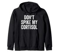 Don't Spike My Cortisol Humor Divertido de la hormona del estrés Sudadera con Capucha