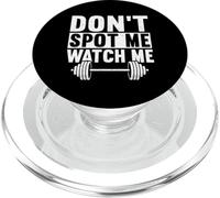 Don't Spot Me Watch Me Entrenamiento Entrenamiento Levantamiento de Pesas Mus PopSockets PopGrip para MagSafe