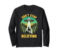 Don't Stop Believing Big Foot y UFO Lovers Funny Bigfoot Manga Larga