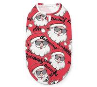 Dont Stop Believing Santa Claus Camisas para Perros Camisetas de Verano para Mascotas Camiseta sin Mangas Suave Ropa para Mascotas para Cachorros y Gatos pequeños