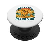 Don't Stop Retriever, Divertido Veterinario Amante de los Perros, de Golden Retriever PopSockets PopGrip Adhesivo