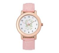 Don't Take Me to Your Leader - Elegante reloj analógico de cuarzo para mujer, correa de piel