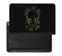 Don't Take Me to Your Leader - Funda para pasaporte con ranura para tarjetas, funda para pasaporte de viaje