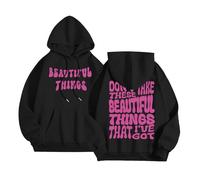 Don'T Take These Beautiful Things That I'Ve Got - Sudaderas con capucha para mujer, cómodas con capucha, ligera, ajuste holgado, gráfico de moda, casual, tops góticos esenciales, Negro, XL
