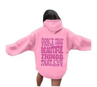 Don'T Take These Beautiful Things That I'Ve Got Sudaderas con capucha para mujer, cómodas, informales, gráficas, sudaderas con capucha 2025, esenciales, con capucha, letras de moda, tops de otoño Y2K