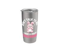 Don't Talk To Me I Have A Crazy Girlfriend Novia Celosa Vaso térmico de acero inoxidable de doble pared