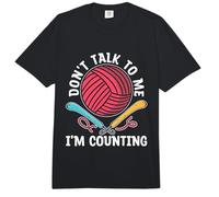 Don't Talk to Me I'm Counting Love Crafting Hana Crochet Comfort Colors Adult Heavyweight T-Shirt