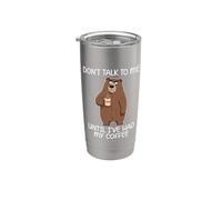 Don't Talk To Me Until I've Had My Coffee Vaso térmico de acero inoxidable de doble pared